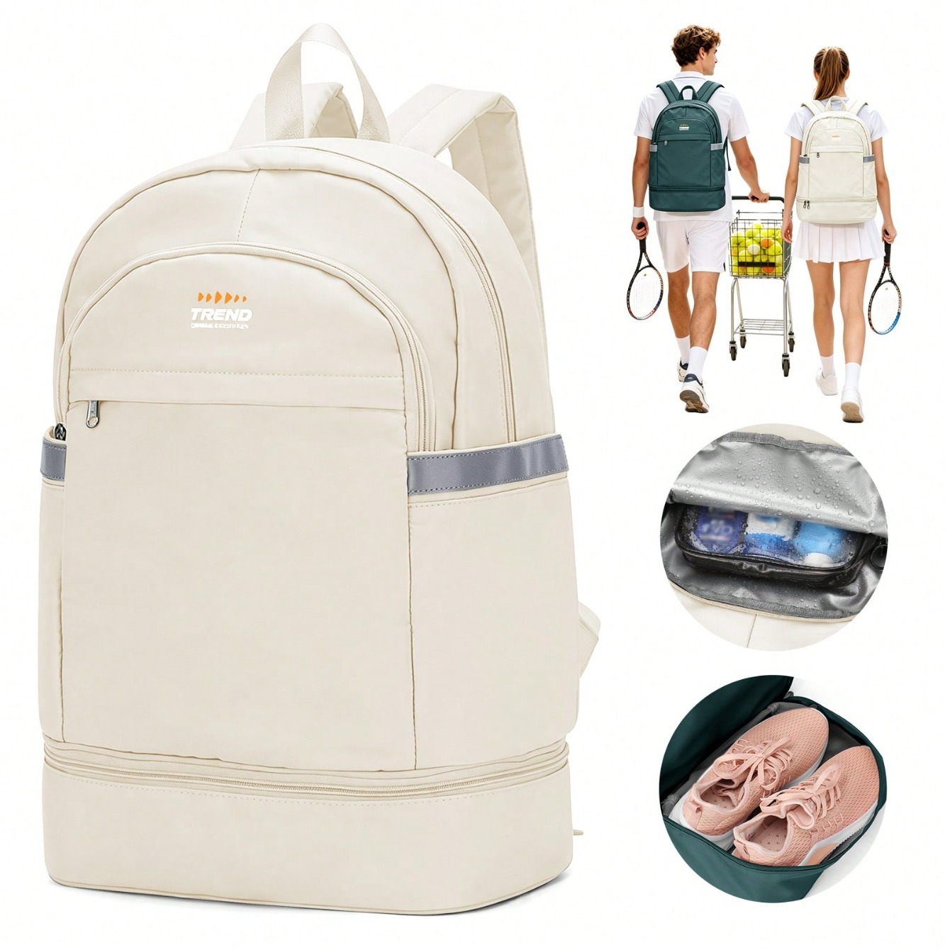 Casual Women's Backpack, Minim - Badminton Shoes 评论和价格