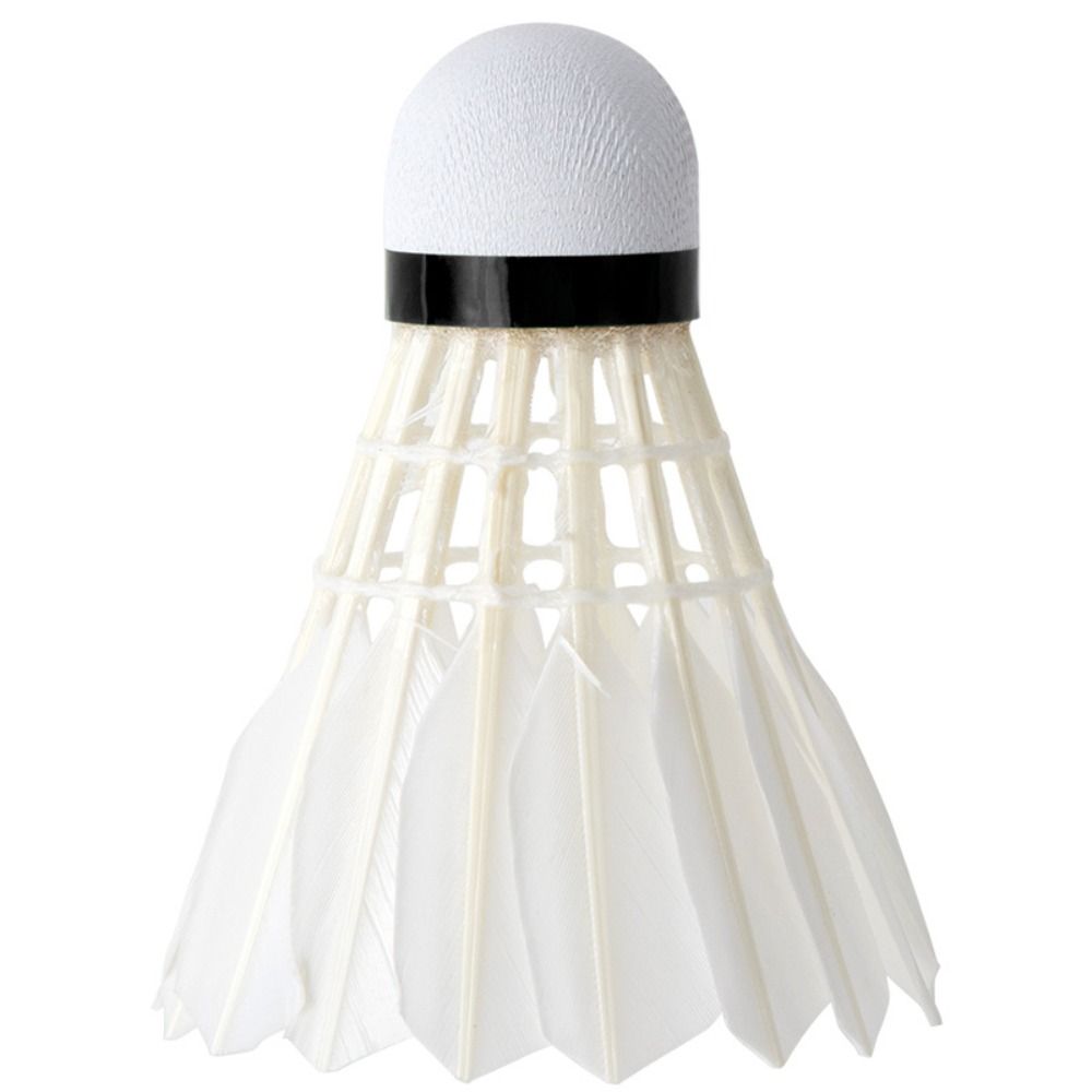 12Pcs Professional White Goose - Feather Shuttlecock 评论和价格