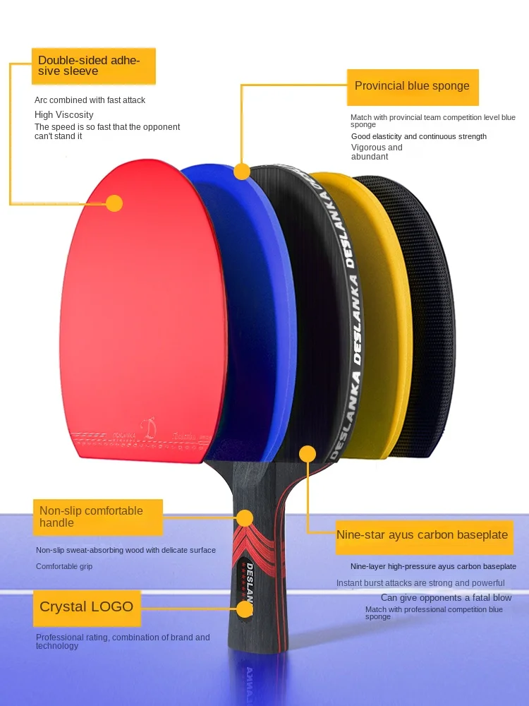 Table Tennis Racket Profession - Badminton Racket Carbon 评论和价格