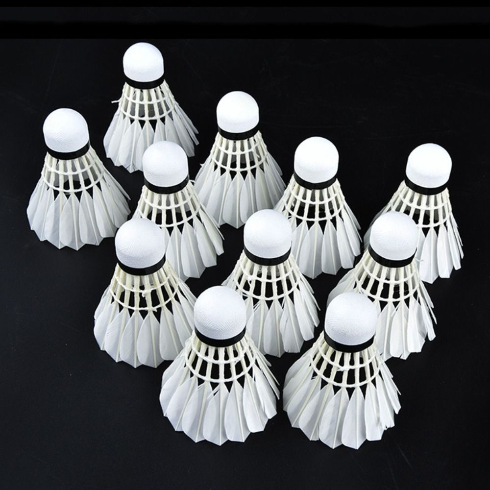 3/6/12Pcs New White Badminton  - Feather Shuttlecock 评论和价格